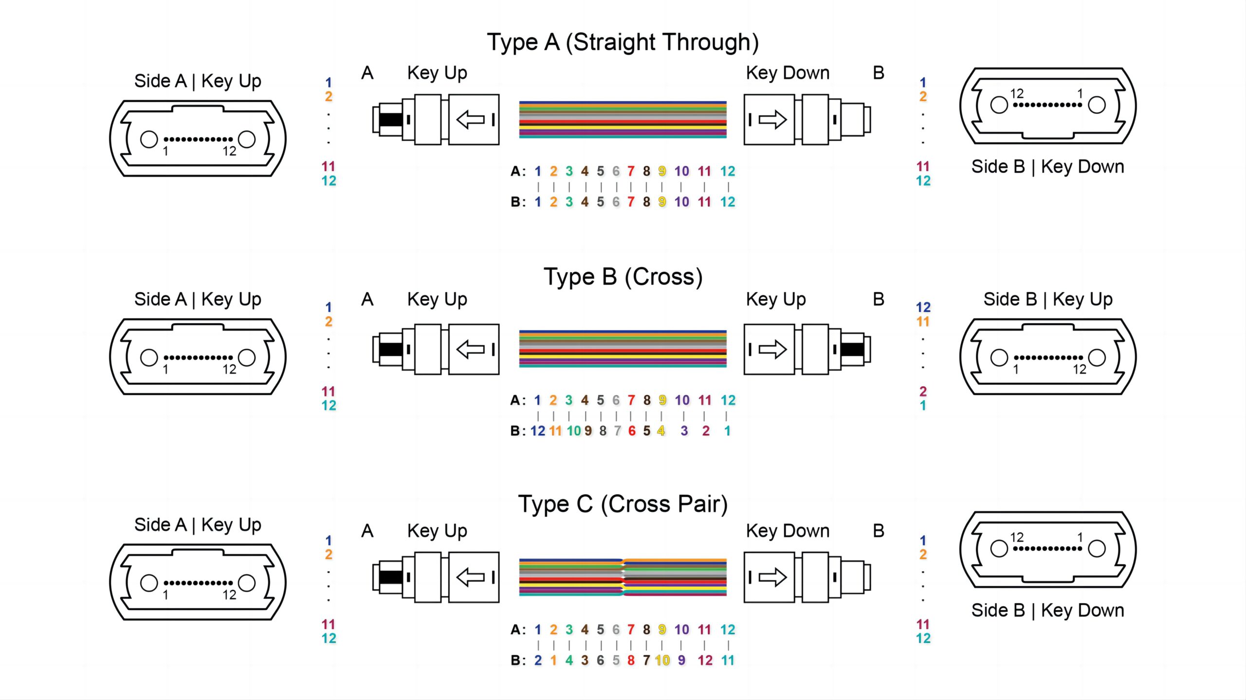 12-Fiber-MTP-MPO-Cable-Polarity